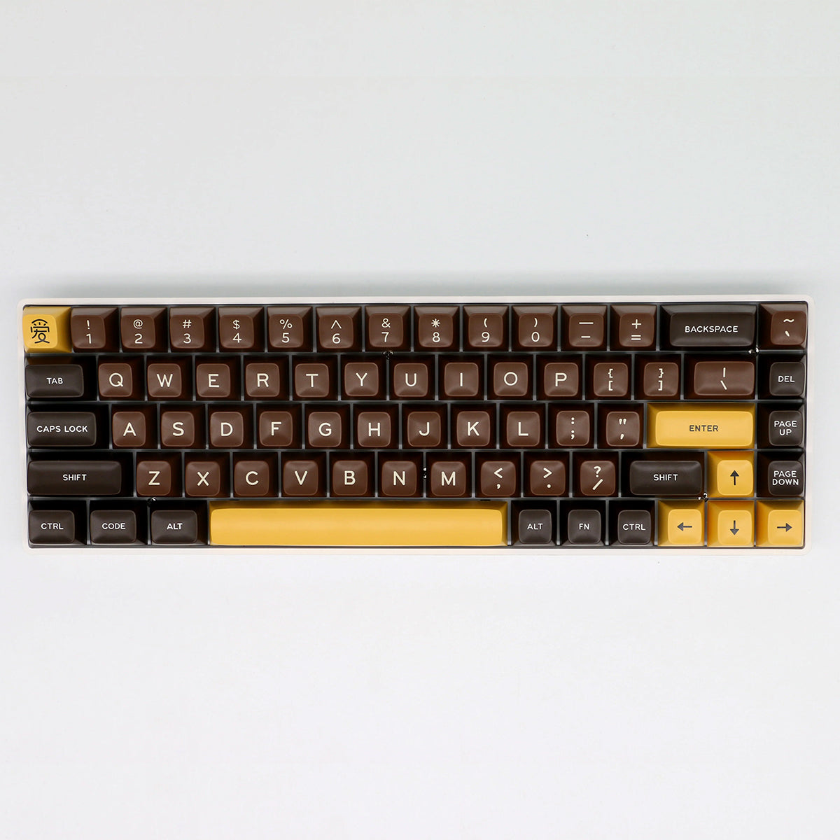 SA Double-Shot ABS Keycap Set - Chocolate - KeyCapUS
