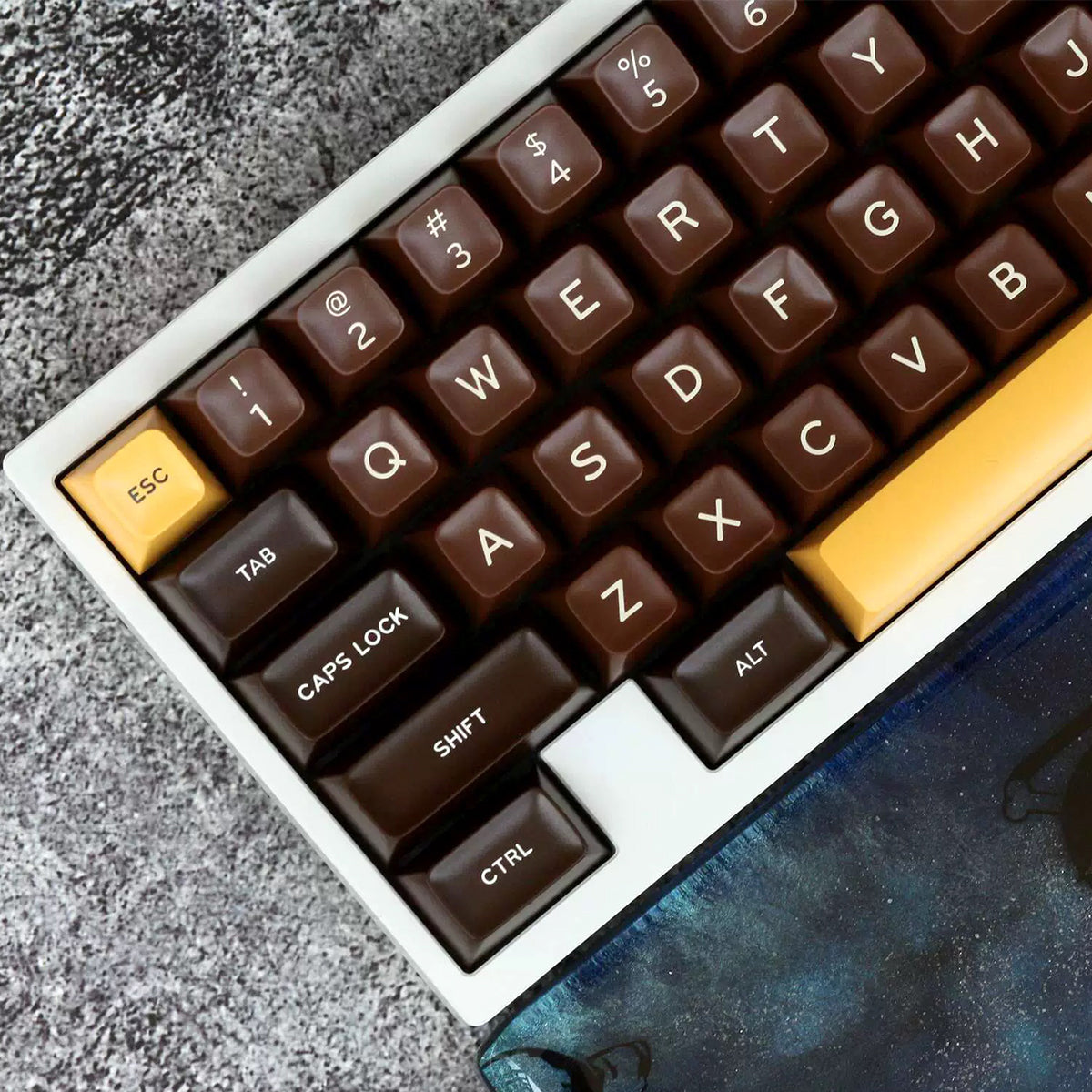 SA Double-Shot ABS Keycap Set - Chocolate - KeyCapUS