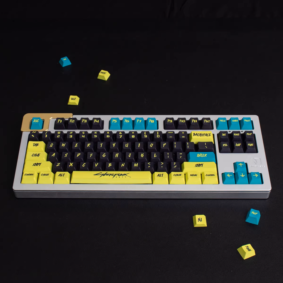 Cherry Profile Dye-Sub PBT Keycap Set - Cyberpunk Yellow