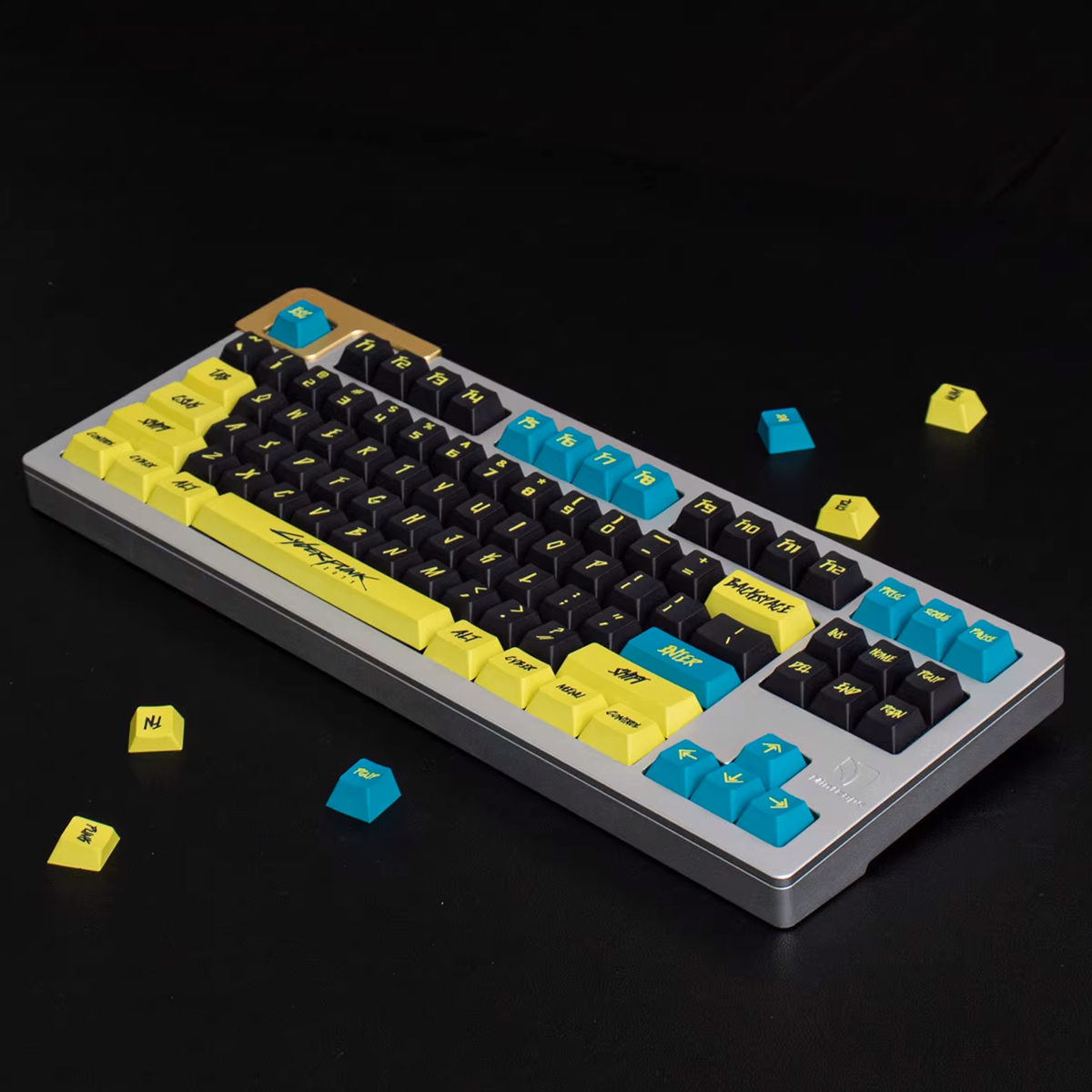 Cherry Profile Dye-Sub PBT Keycap Set - Cyberpunk Yellow
