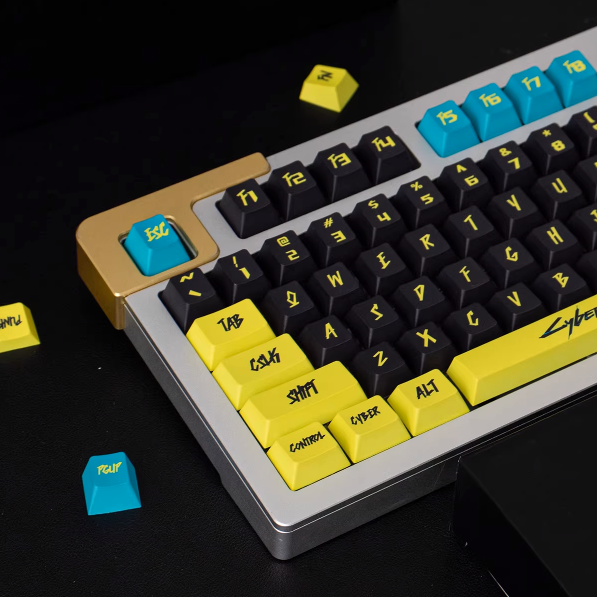 Cherry Profile Dye-Sub PBT Keycap Set - Cyberpunk Yellow