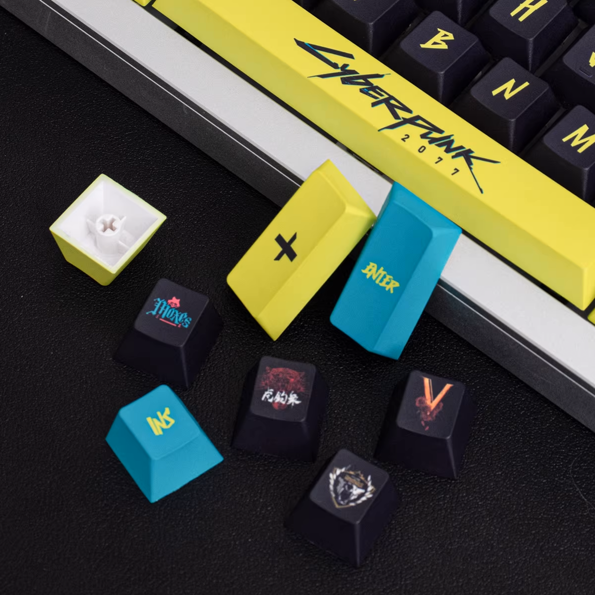 Cherry Profile Dye-Sub PBT Keycap Set - Cyberpunk Yellow