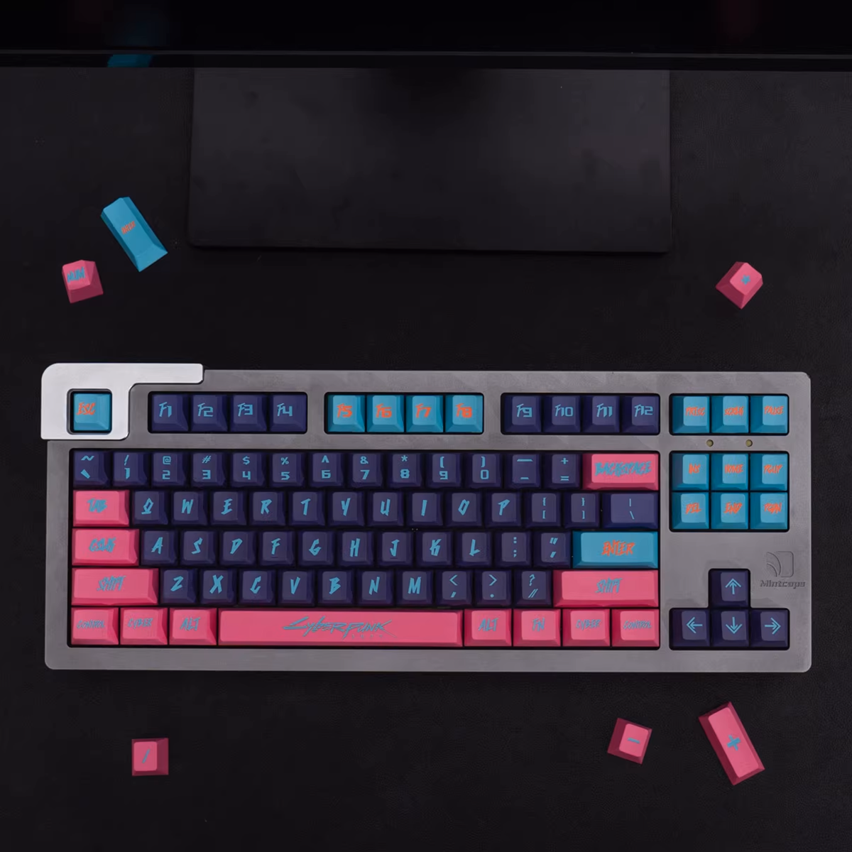 Cherry Profile Dye-Sub PBT Keycap Set - Cyberpunk Pink
