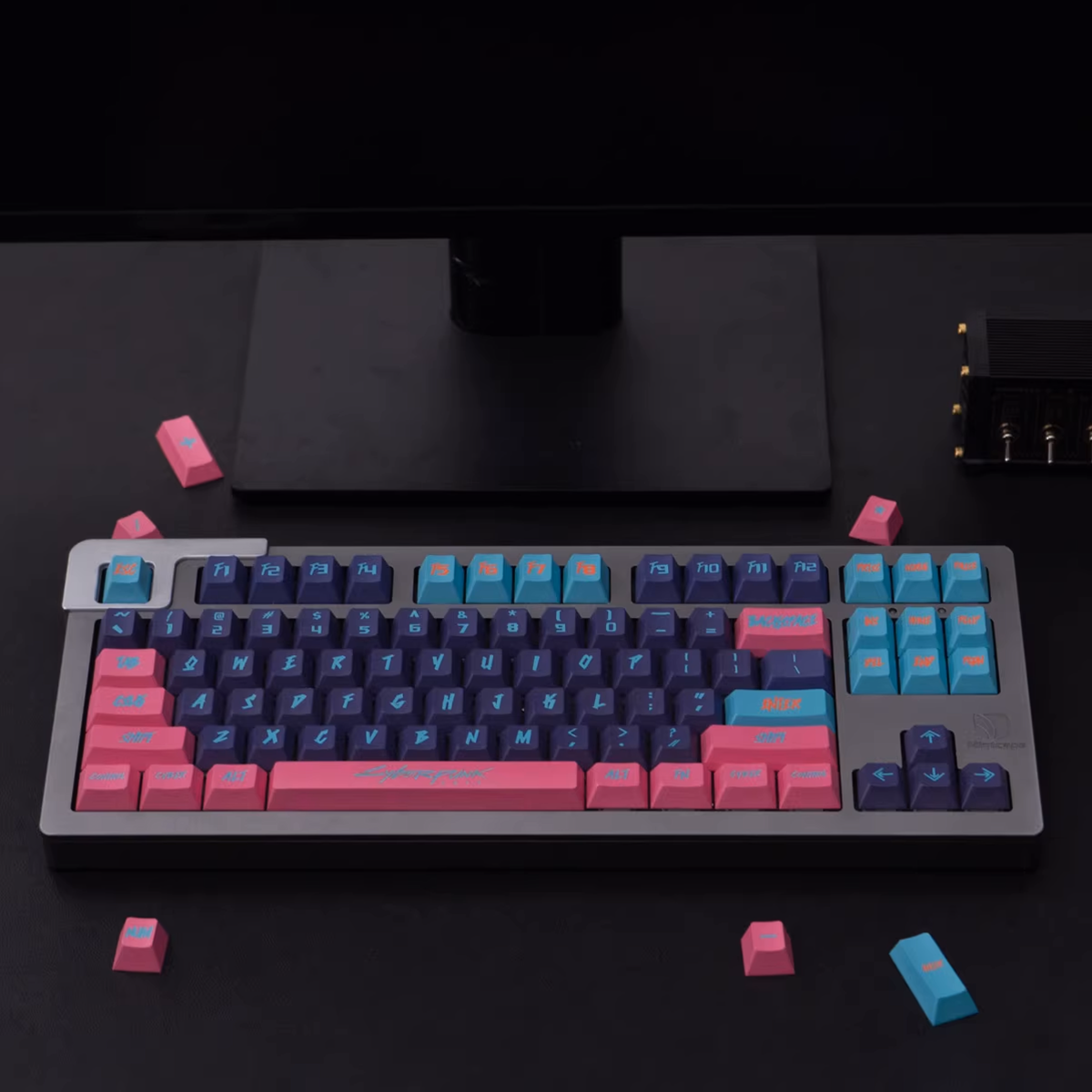Cherry Profile Dye-Sub PBT Keycap Set - Cyberpunk Pink