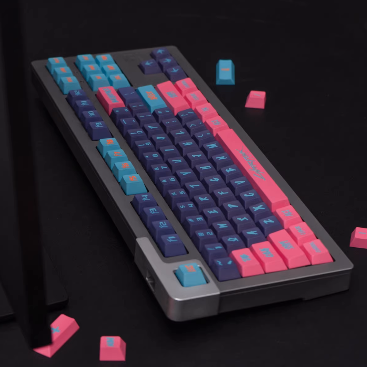 Cherry Profile Dye-Sub PBT Keycap Set - Cyberpunk Pink