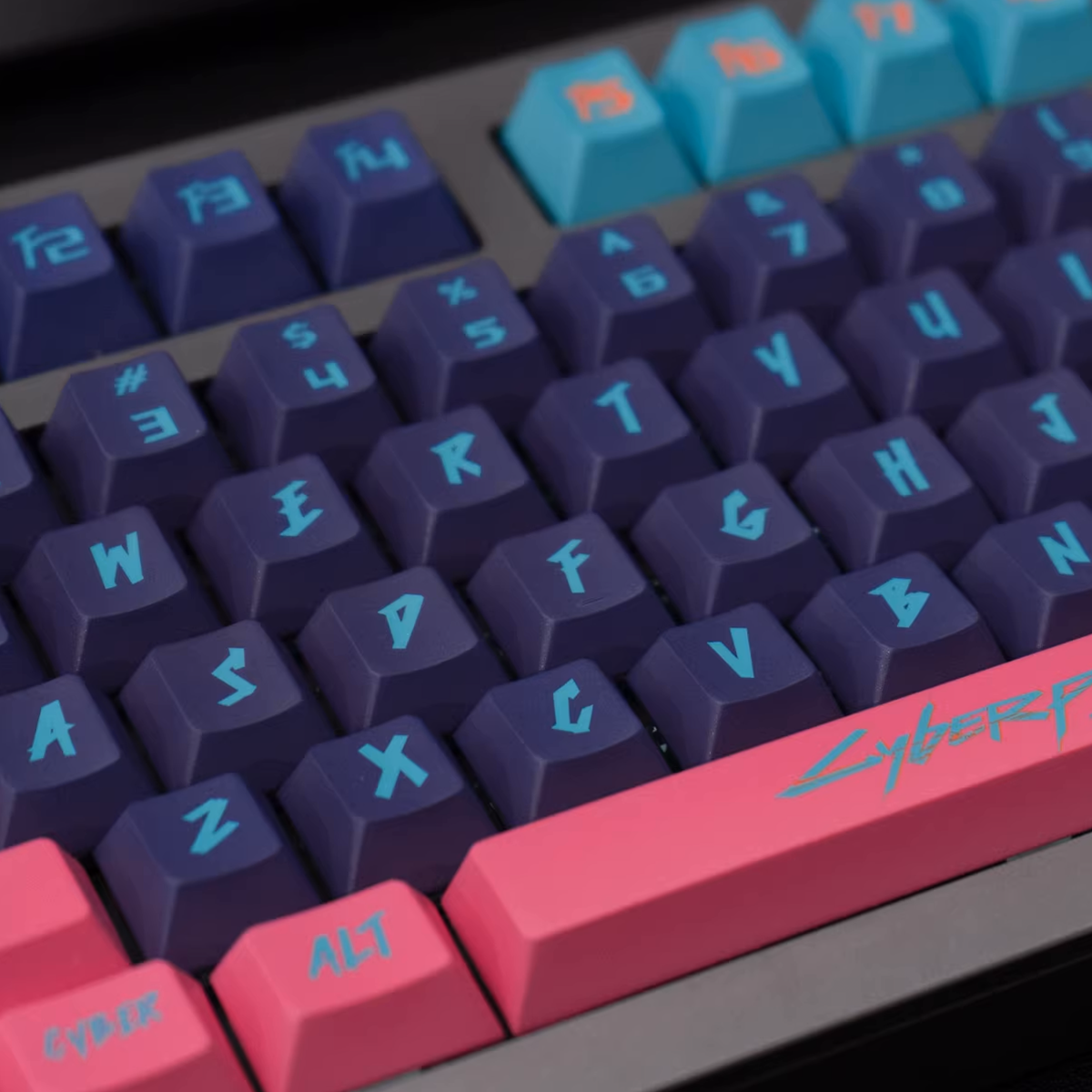 Cherry Profile Dye-Sub PBT Keycap Set - Cyberpunk Pink