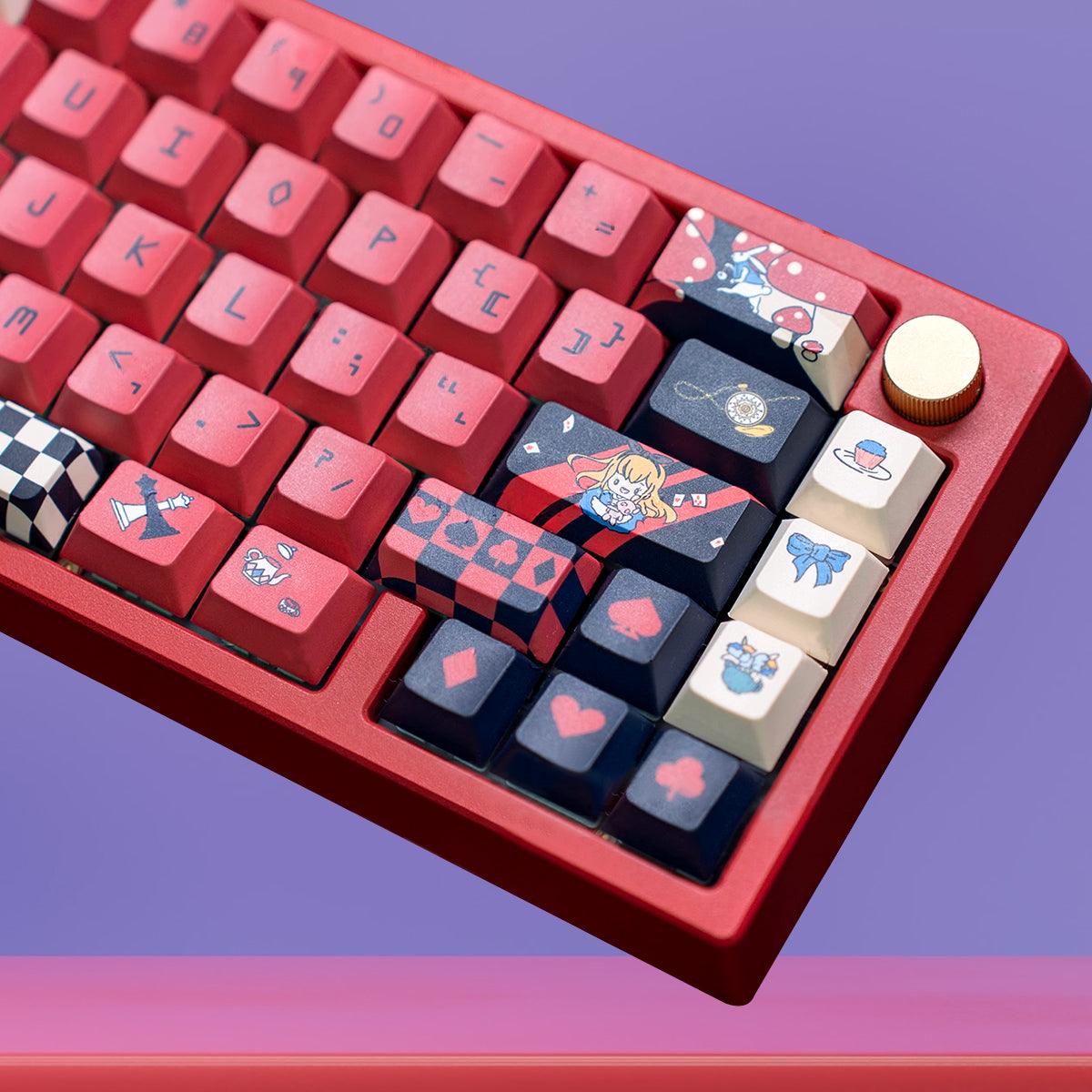Cherry Profile Dye-Sub PBT Keycap Set - Dark Alice - KeyCapUS