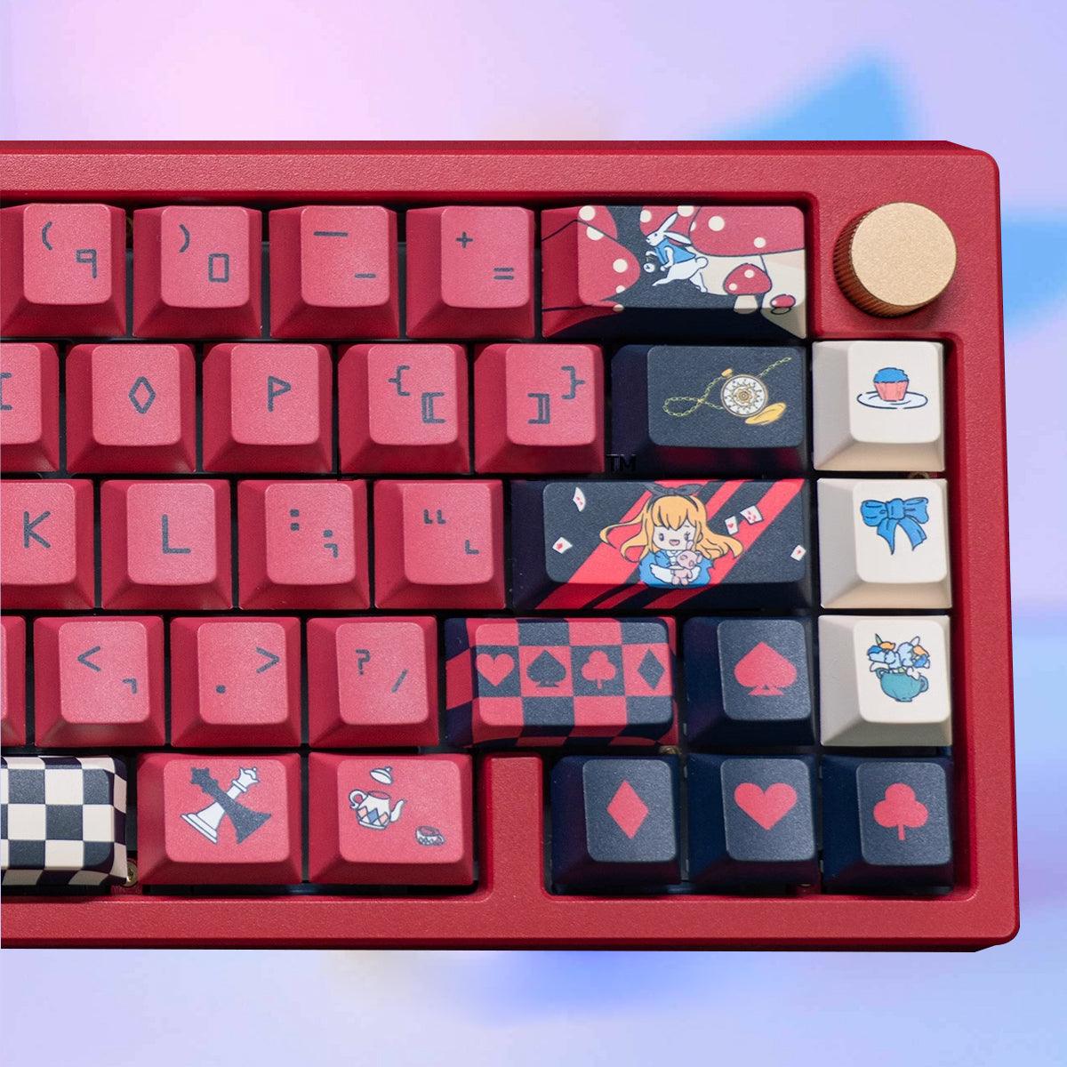 Cherry Profile Dye-Sub PBT Keycap Set - Dark Alice - KeyCapUS