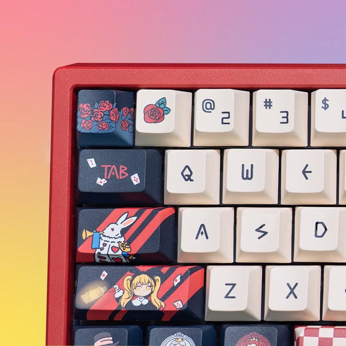Cherry Profile Dye-Sub PBT Keycap Set - Dark Alice - KeyCapUS
