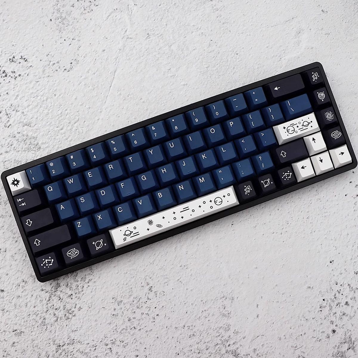 Cherry Profile Dye-Sub PBT Keycap Set - Milky Way Galaxy - KeyCapUS