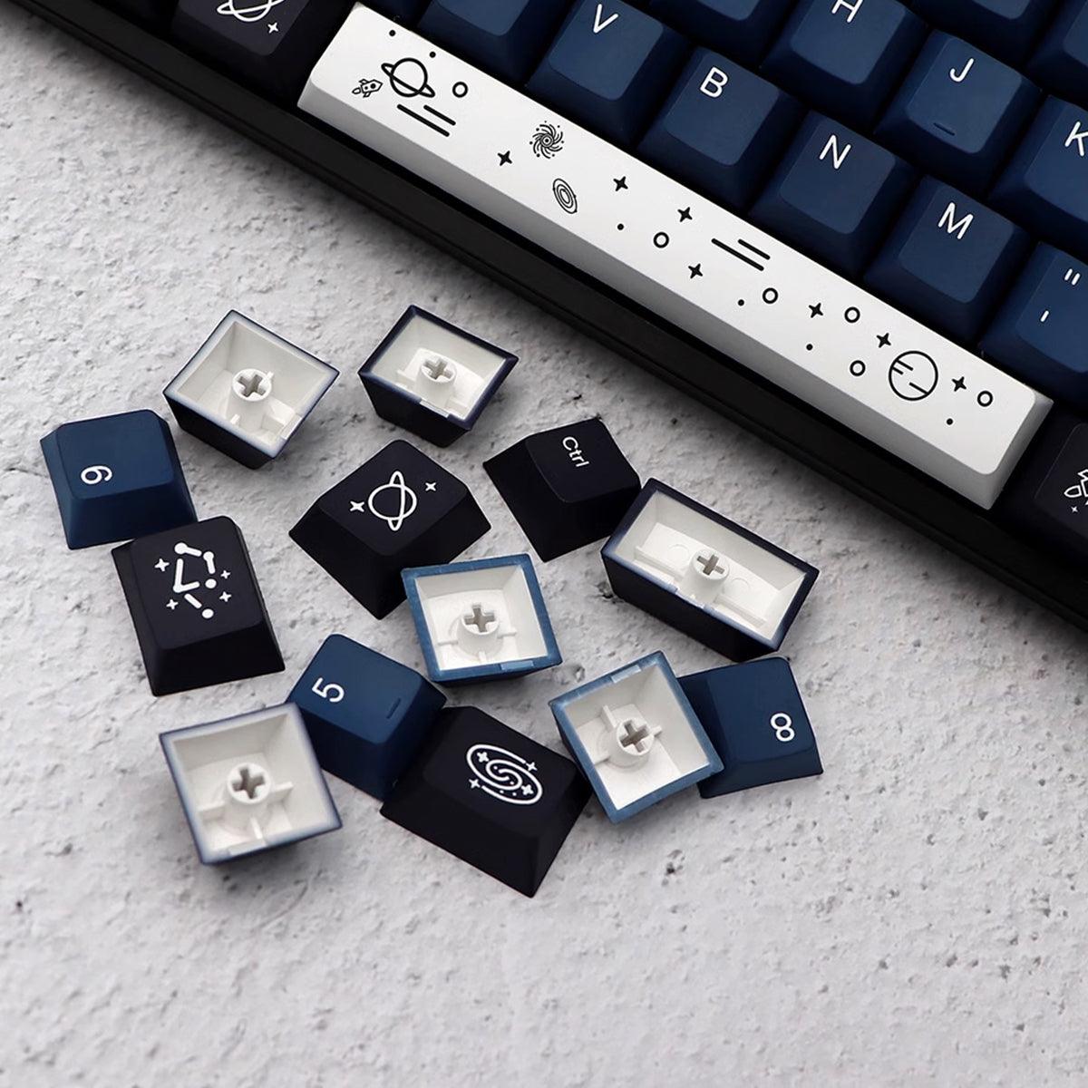 Cherry Profile Dye-Sub PBT Keycap Set - Milky Way Galaxy - KeyCapUS
