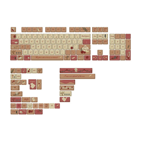 Cherry Profile Dye-Sub PBT Keycap Set - Letter from Rose - KeyCapUS