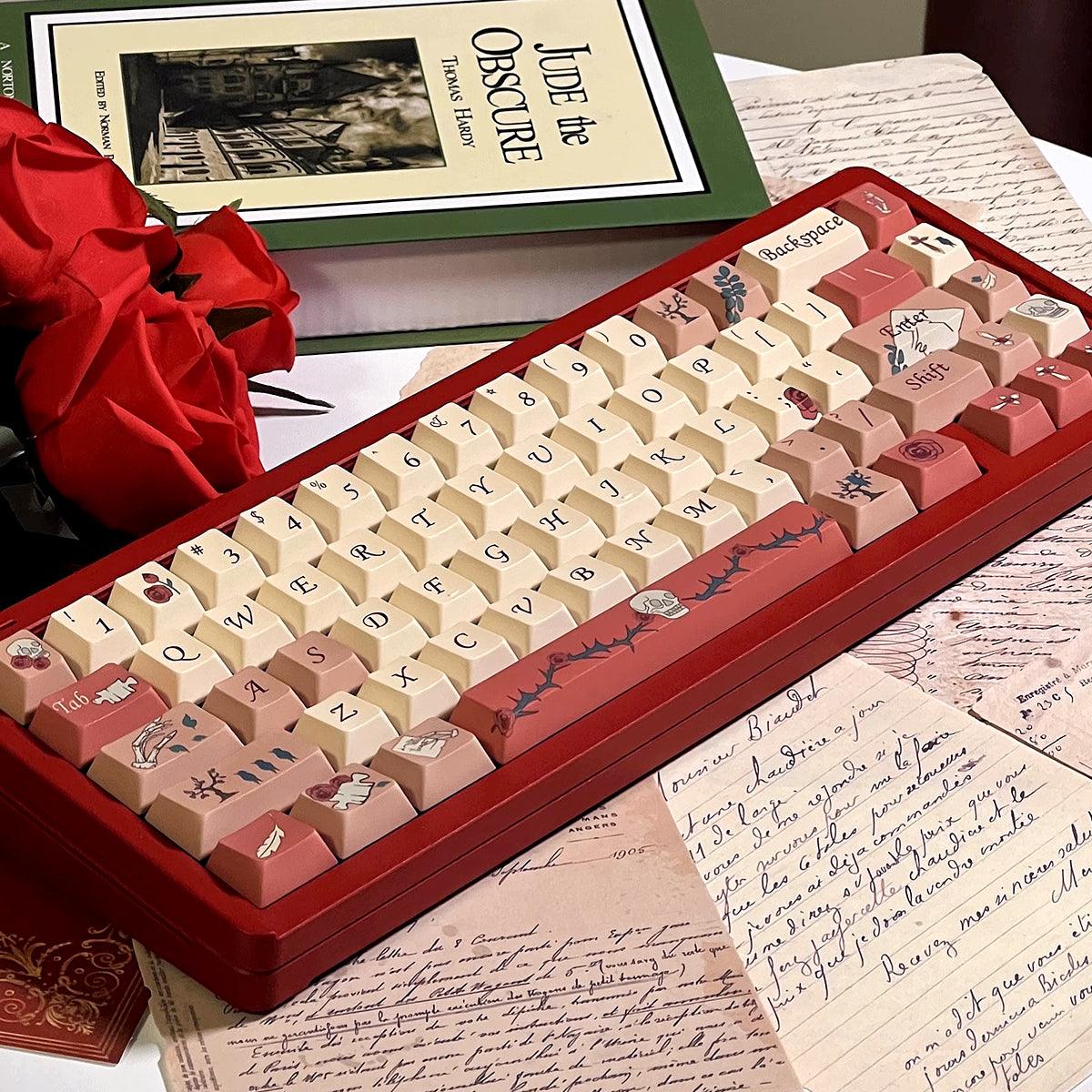 Cherry Profile Dye-Sub PBT Keycap Set - Letter from Rose - KeyCapUS