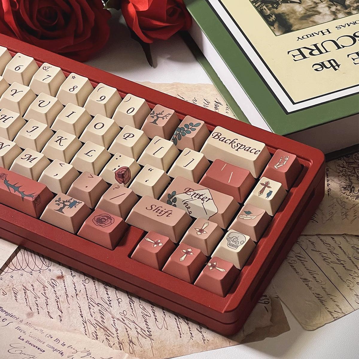 Cherry Profile Dye-Sub PBT Keycap Set - Letter from Rose - KeyCapUS