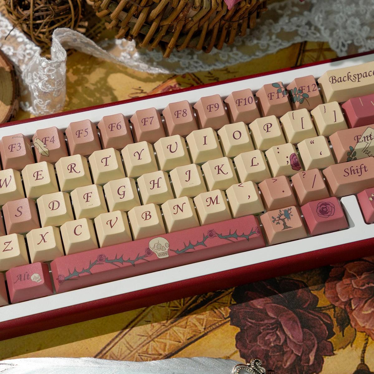 Cherry Profile Dye-Sub PBT Keycap Set - Letter from Rose - KeyCapUS