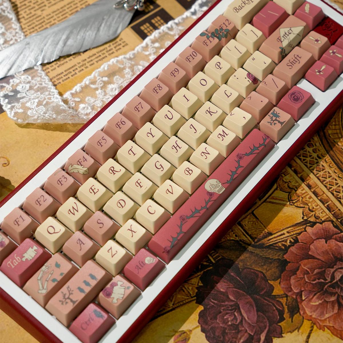 Cherry Profile Dye-Sub PBT Keycap Set - Letter from Rose - KeyCapUS