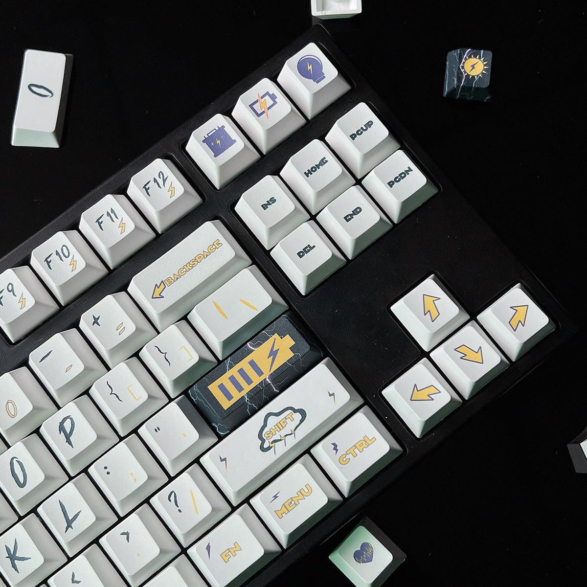 Cherry Profile Dye-Sub PBT Keycap Set - Lightning - KeyCapUS