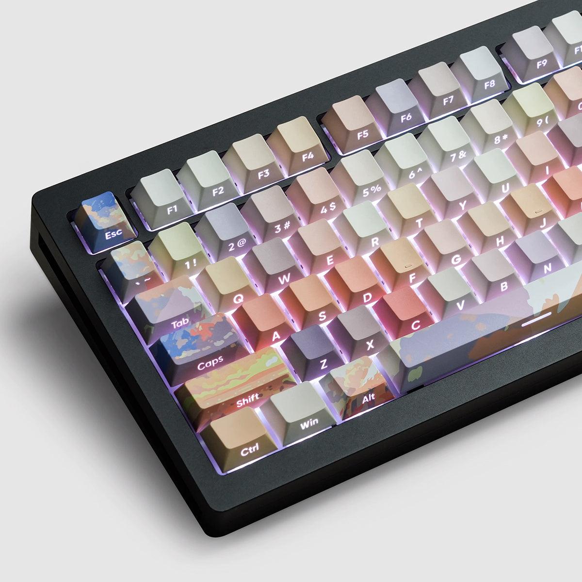 Cherry Profile Dye-Sub PBT Keycap Set - Fujisan/Fujiyama - KeyCapUS