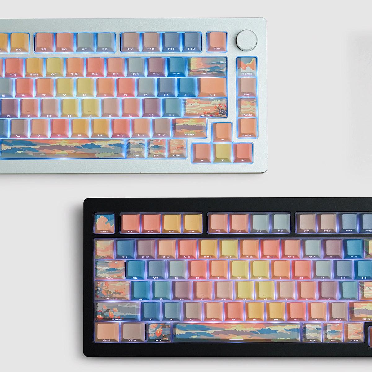 Cherry Profile Dye-Sub PBT Keycap Set - Sunset - KeyCapUS