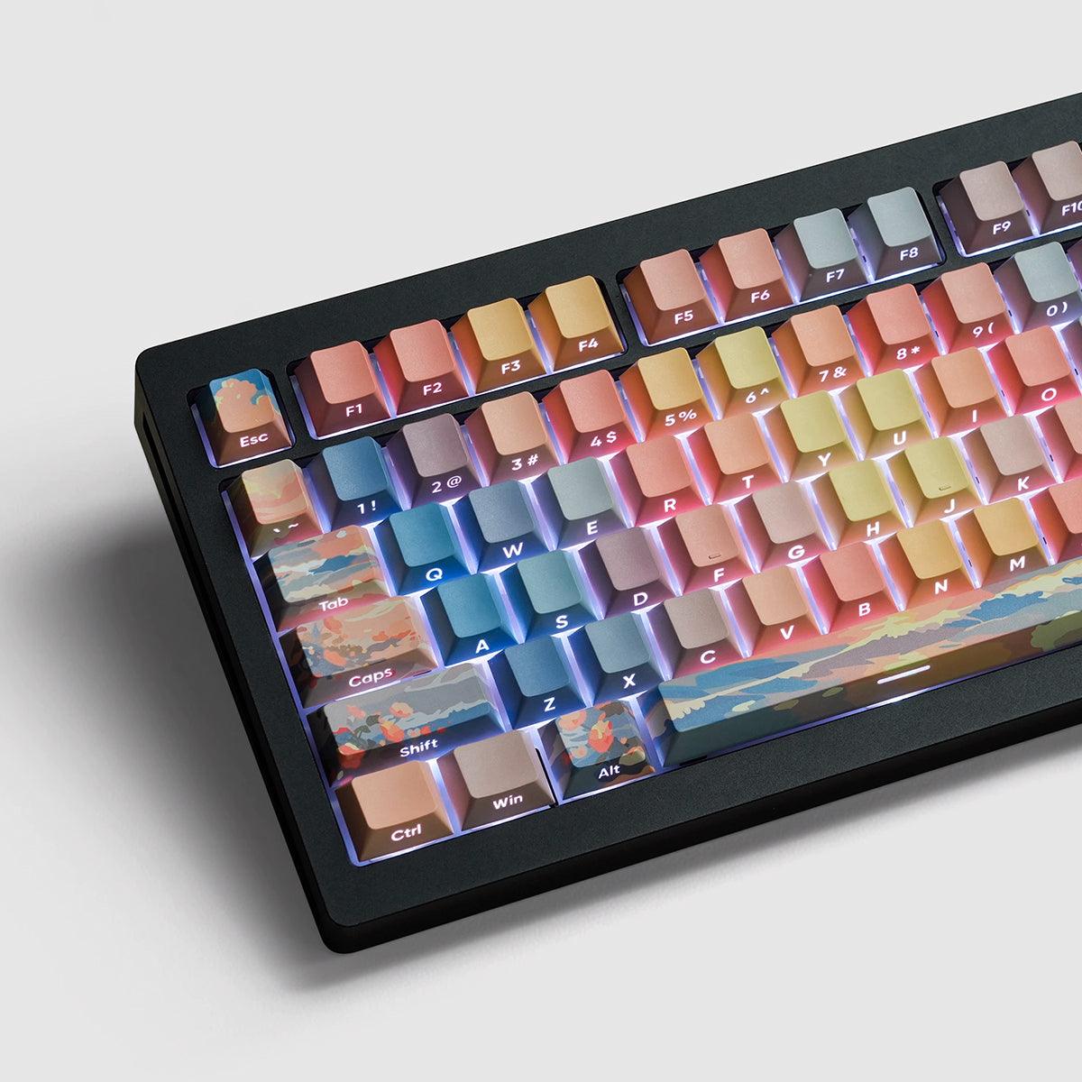 Cherry Profile Dye-Sub PBT Keycap Set - Sunset - KeyCapUS