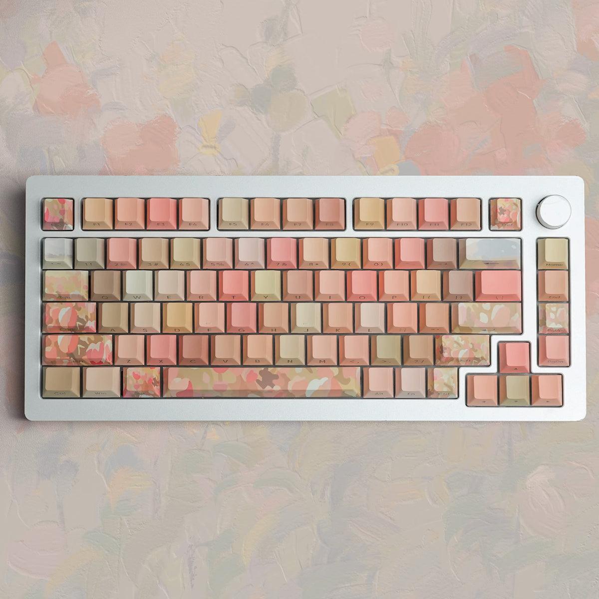 Cherry Profile Dye-Sub PBT Keycap Set - The Sea of Tulips - KeyCapUS