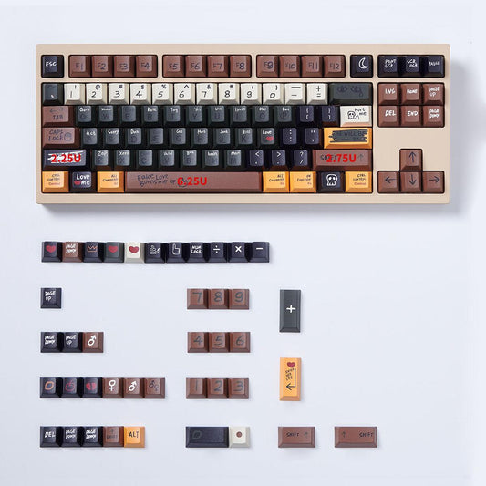 Cherry Profile Dye-Sub PBT Keycap Set - Love Story - KeyCapUS