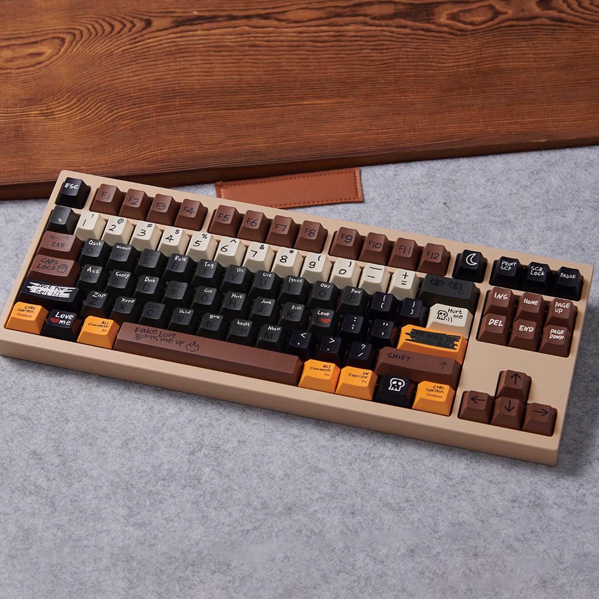 Cherry Profile Dye-Sub PBT Keycap Set - Love Story - KeyCapUS