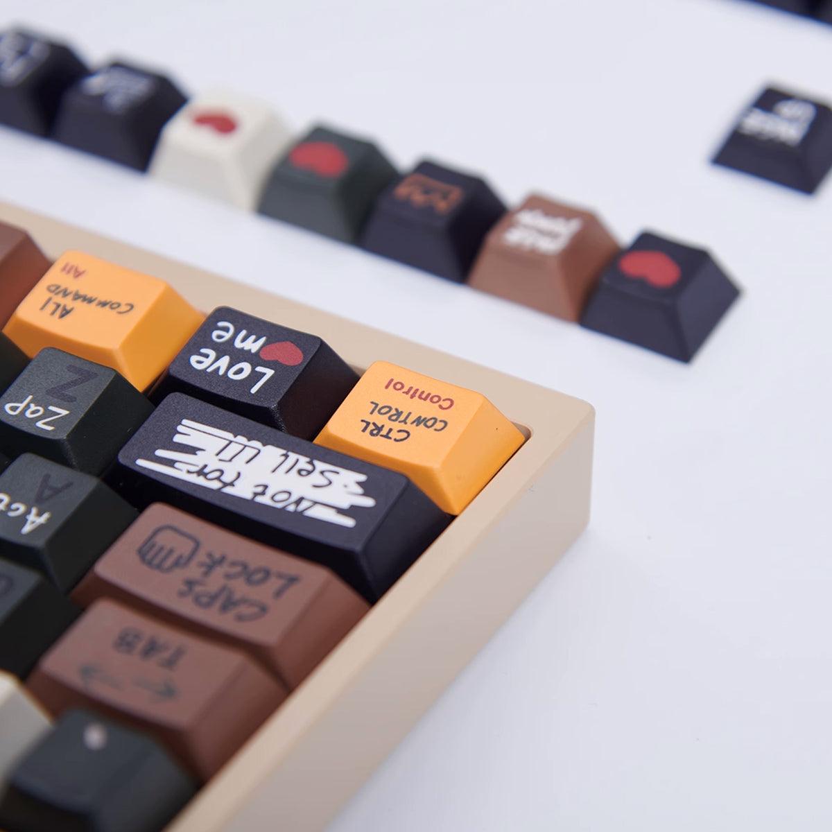 Cherry Profile Dye-Sub PBT Keycap Set - Love Story - KeyCapUS