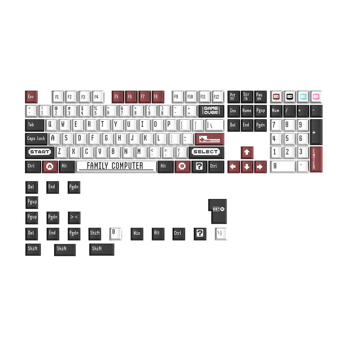 OEM PBT Dye-Sub Keycap Set - NES 02 - KeyCapUS