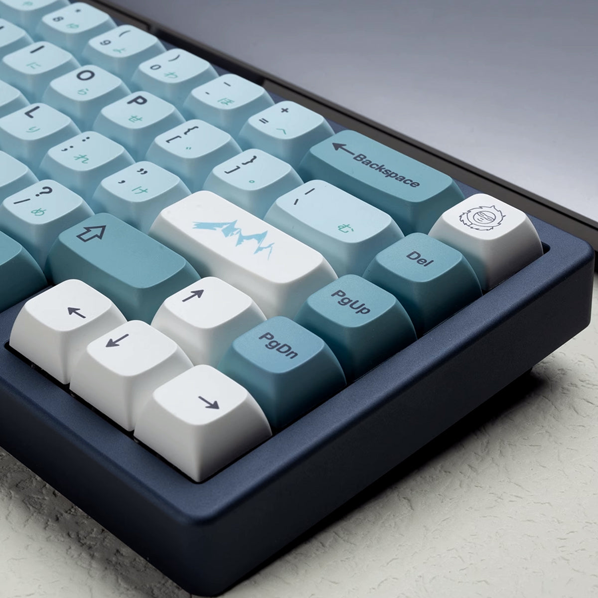 Retro XDA PBT Dye-Sub Keycap Set - Iceberg - KeyCapUS