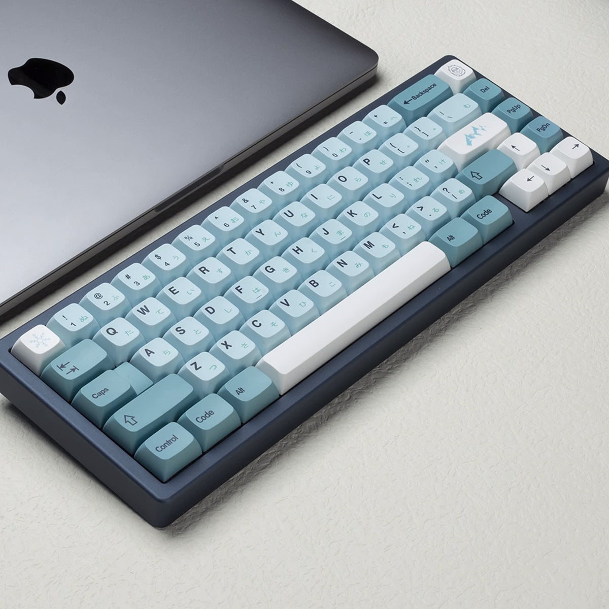 Retro XDA PBT Dye-Sub Keycap Set - Iceberg - KeyCapUS