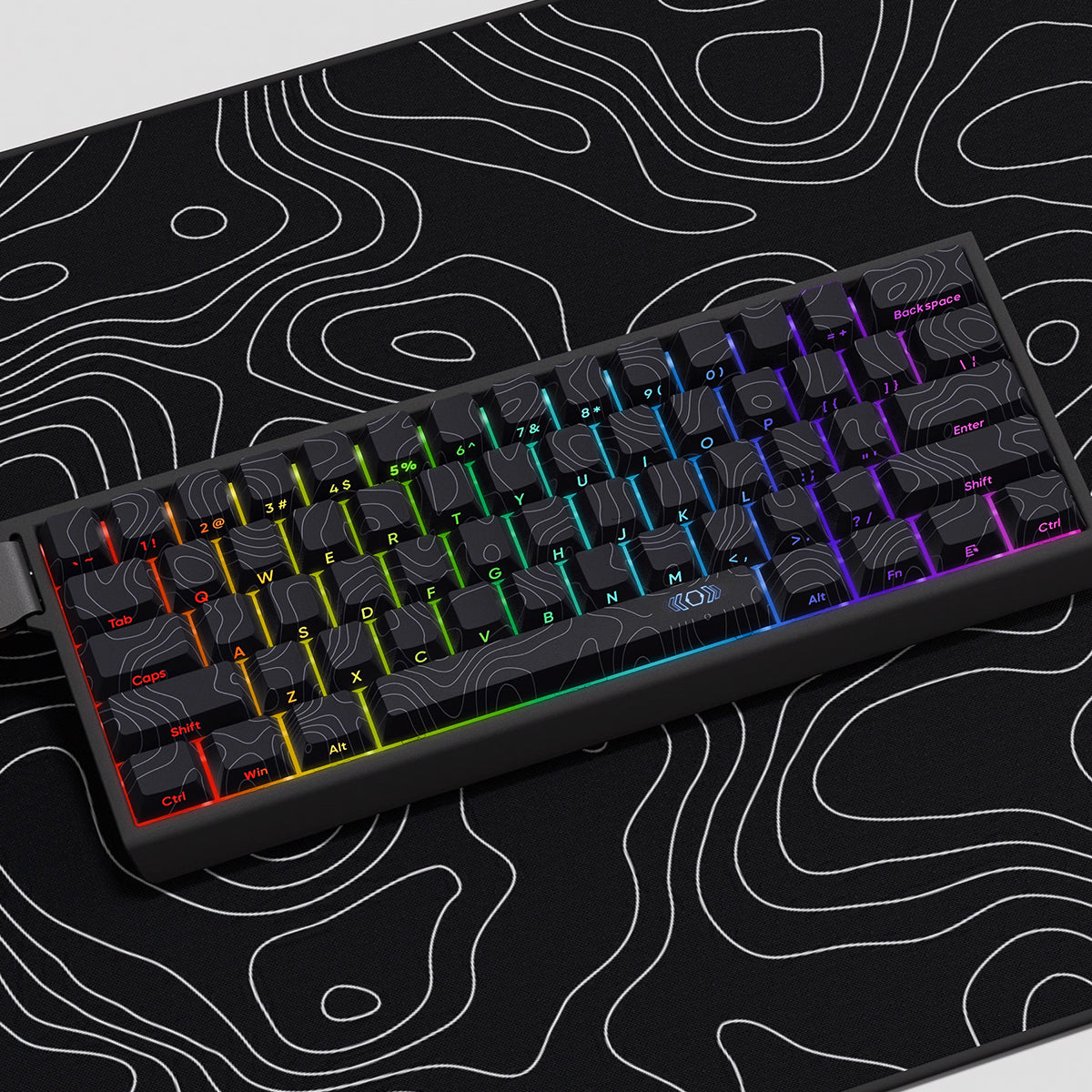 Cherry Profile Dye-Sub PBT Keycap Set - Black Contour