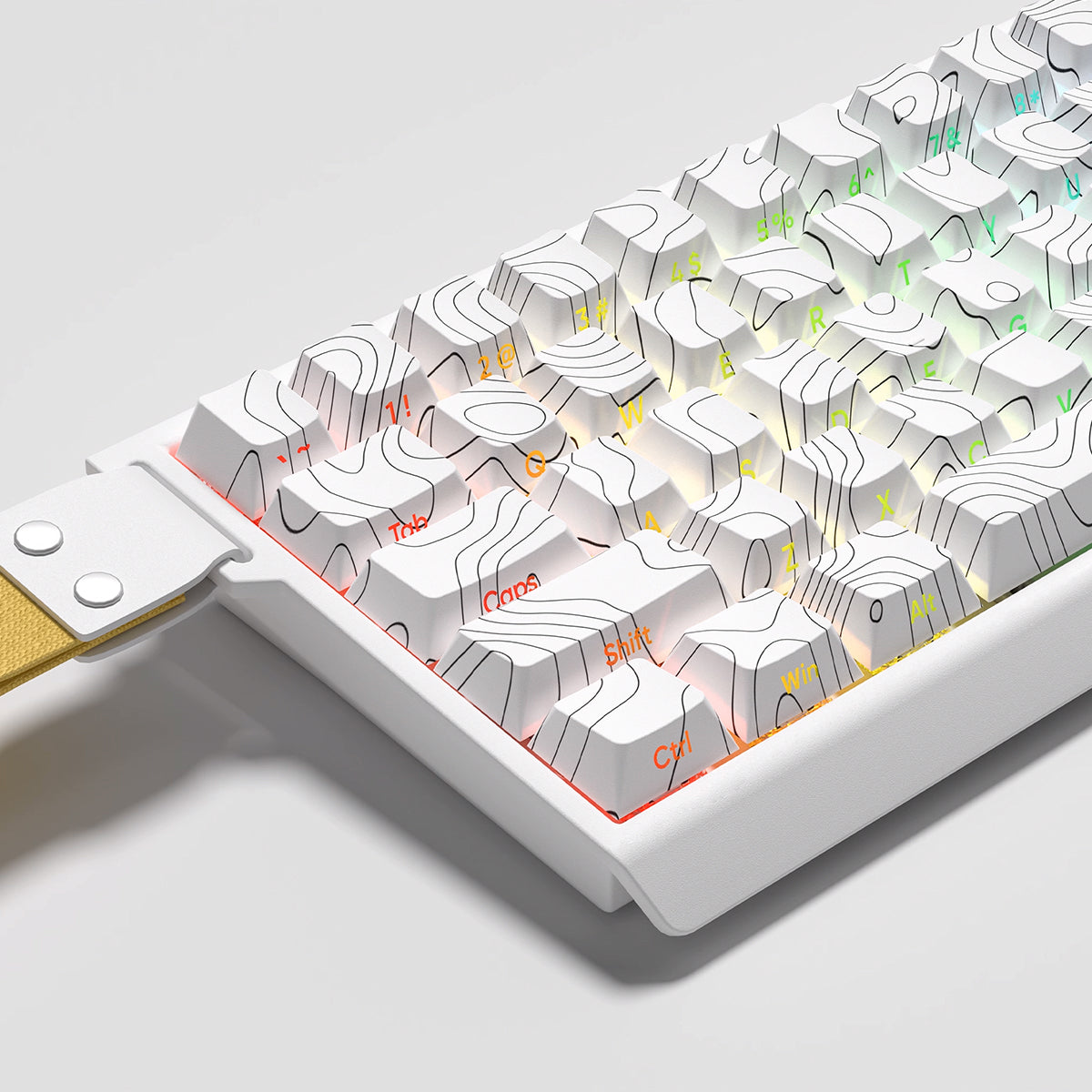 Cherry Profile Dye-Sub PBT Keycap Set - White Contour