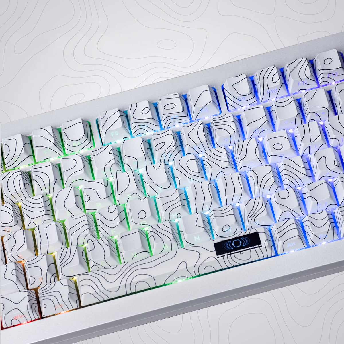 Cherry Profile Dye-Sub PBT Keycap Set - White Contour