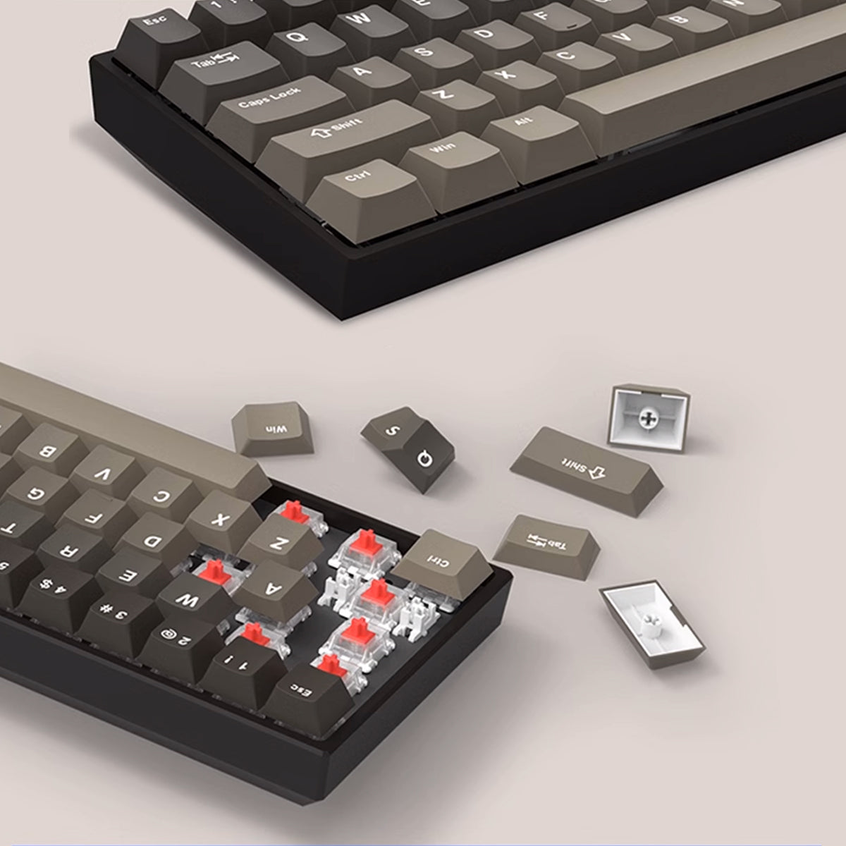 Cherry Profile Double-Shot PBT Keycap Set - Brown Gradient