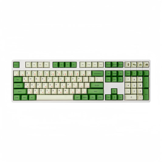 OEM PBT Dye-Sub Keycap PBT Keycap  Set - Matcha Green02