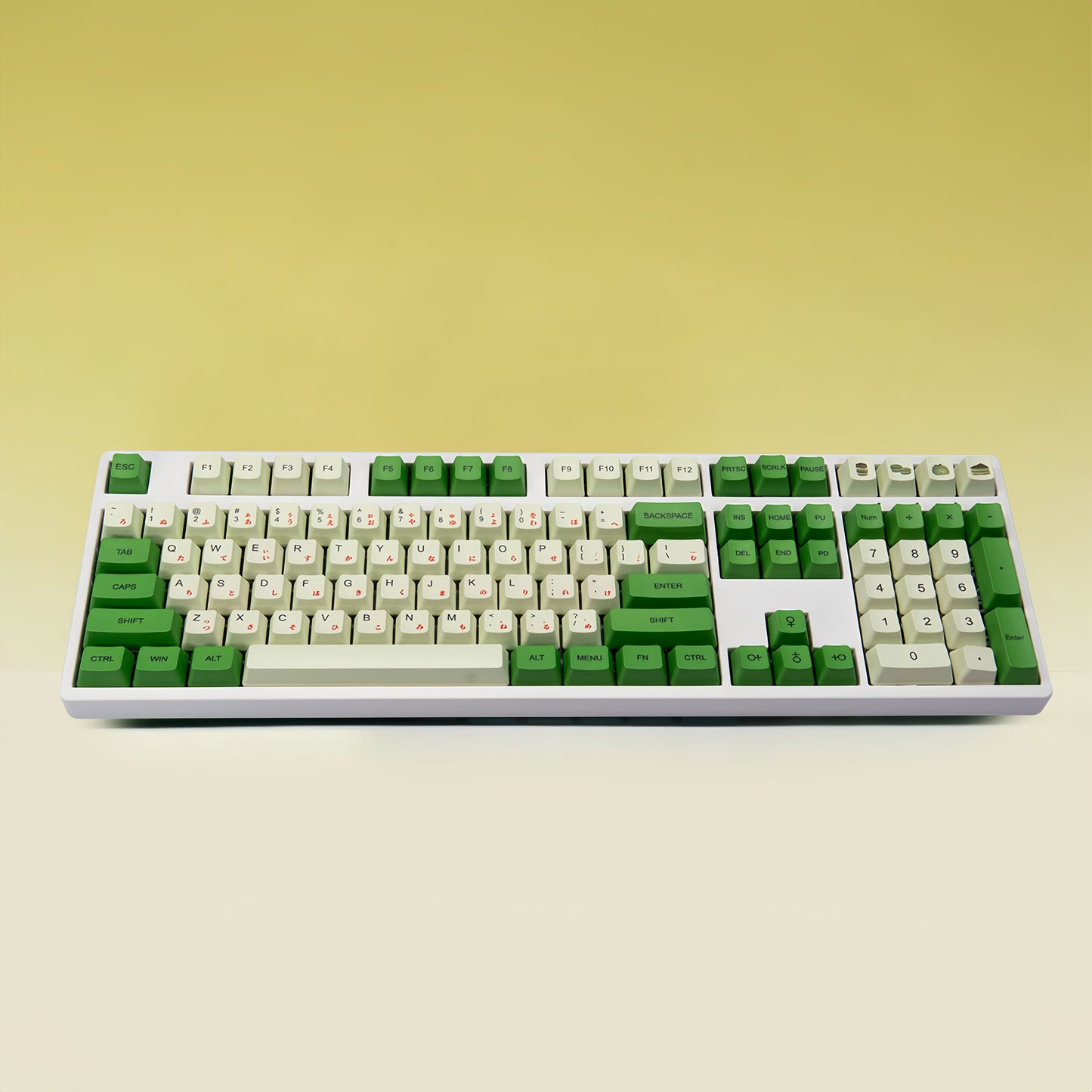OEM PBT Dye-Sub Keycap PBT Keycap Set - Matcha Green02