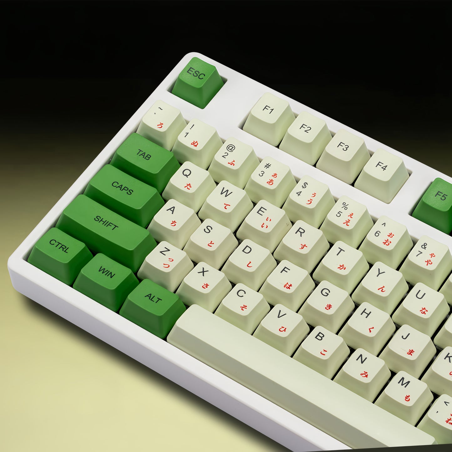OEM PBT Dye-Sub Keycap PBT Keycap Set - Matcha Green02