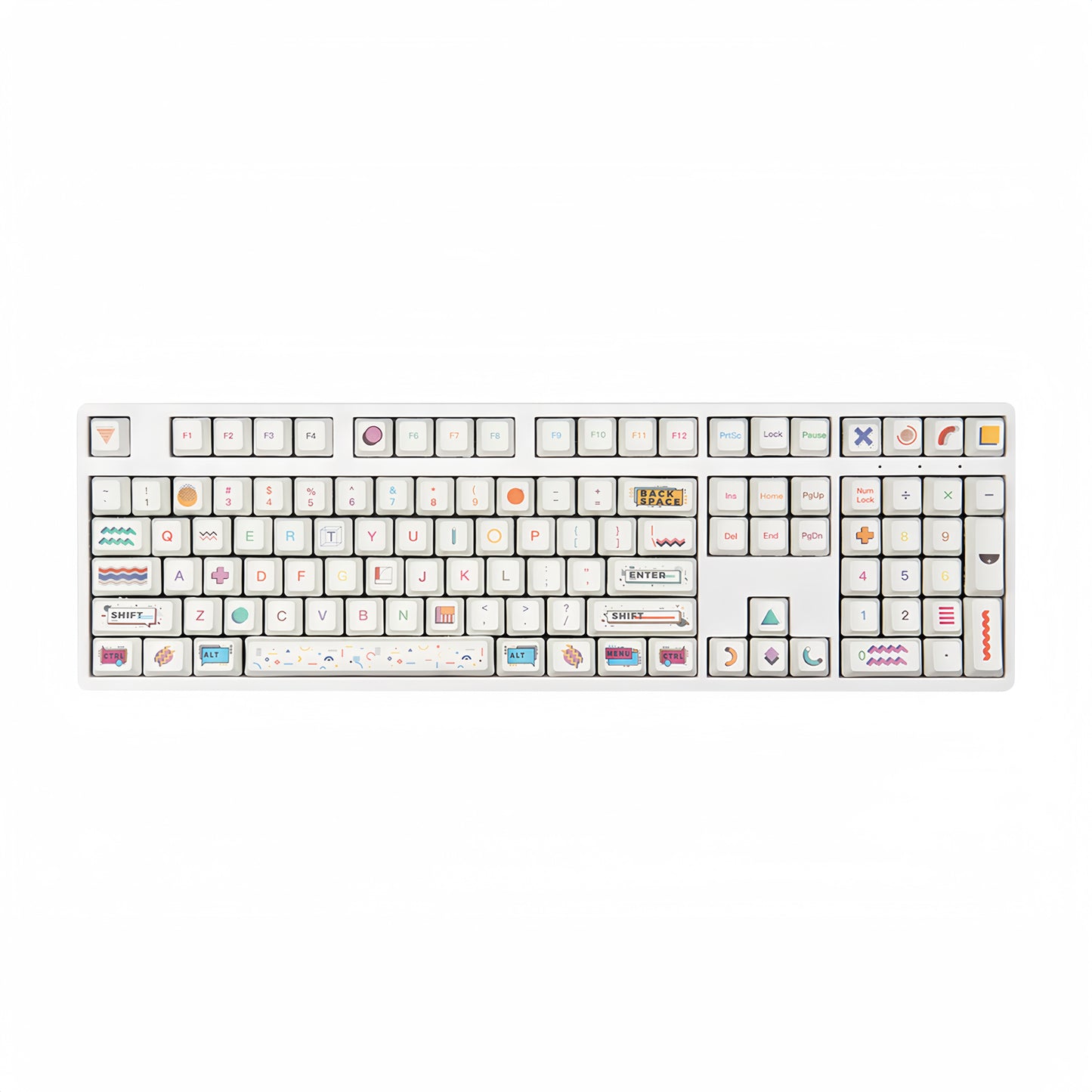 OEM PBT Dye-Sub Keycap PBT Keycap Set - Memphis R2