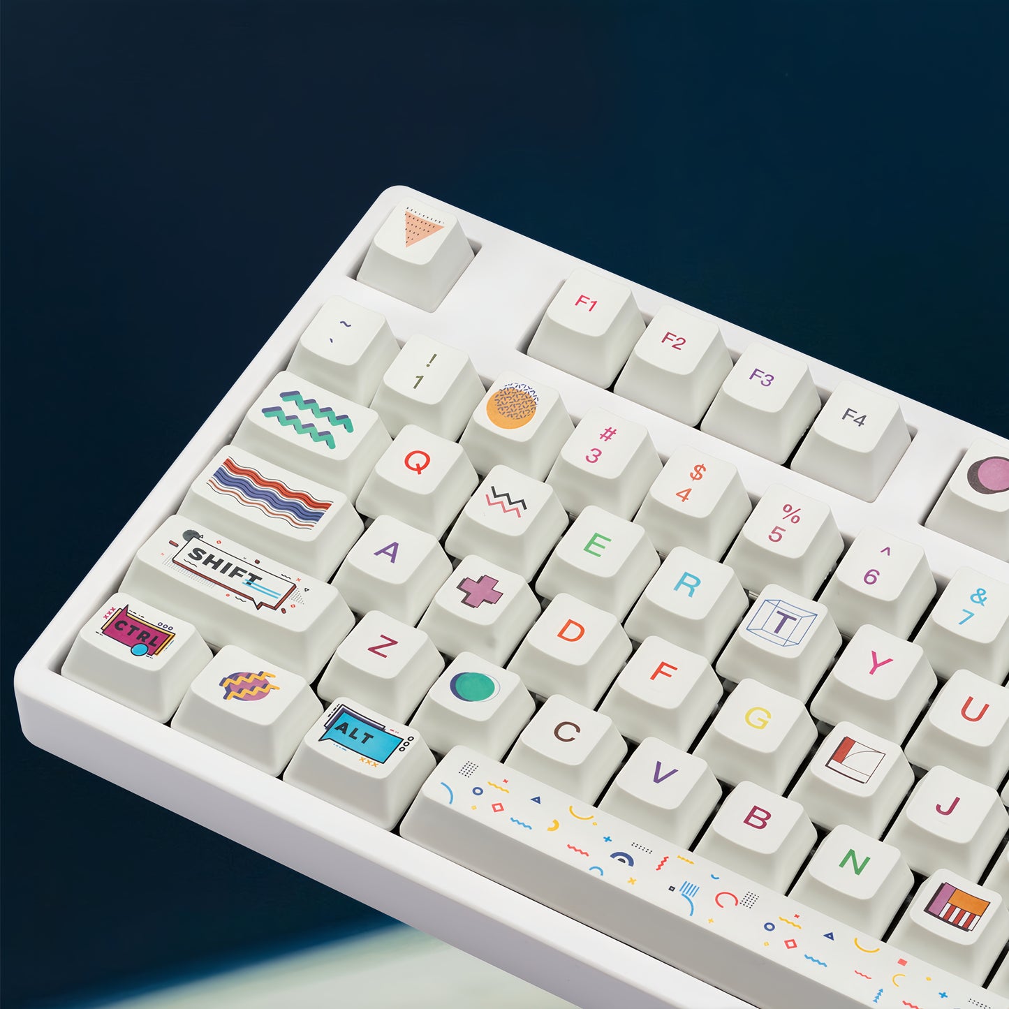 OEM PBT Dye-Sub Keycap PBT Keycap Set - Memphis R2