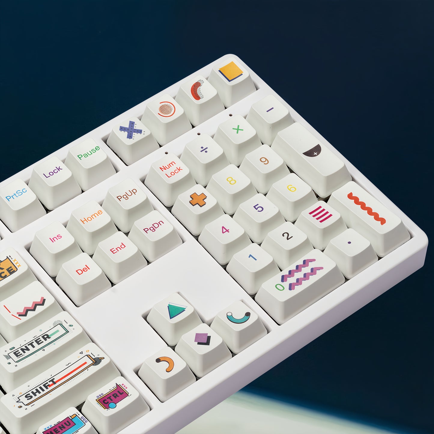 OEM PBT Dye-Sub Keycap PBT Keycap Set - Memphis R2