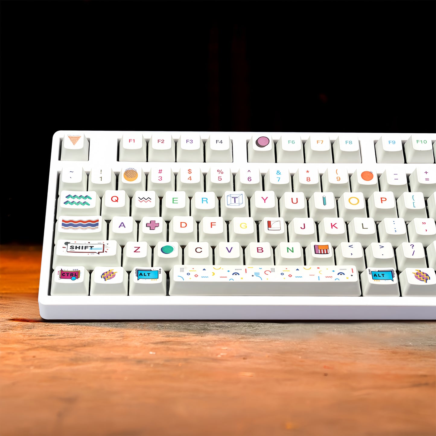 OEM PBT Dye-Sub Keycap PBT Keycap Set - Memphis R2