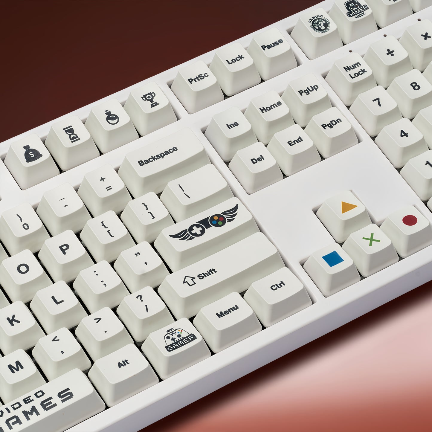 OEM PBT Dye-Sub Keycap PBT Keycap Set - Game Boy