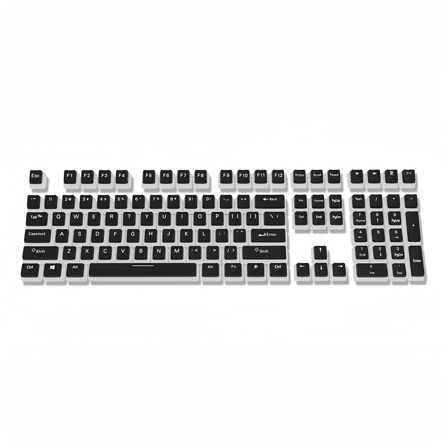 OEM PBT+PC Dye-Sub Keycap PBT Keycap Set - Elegant Black