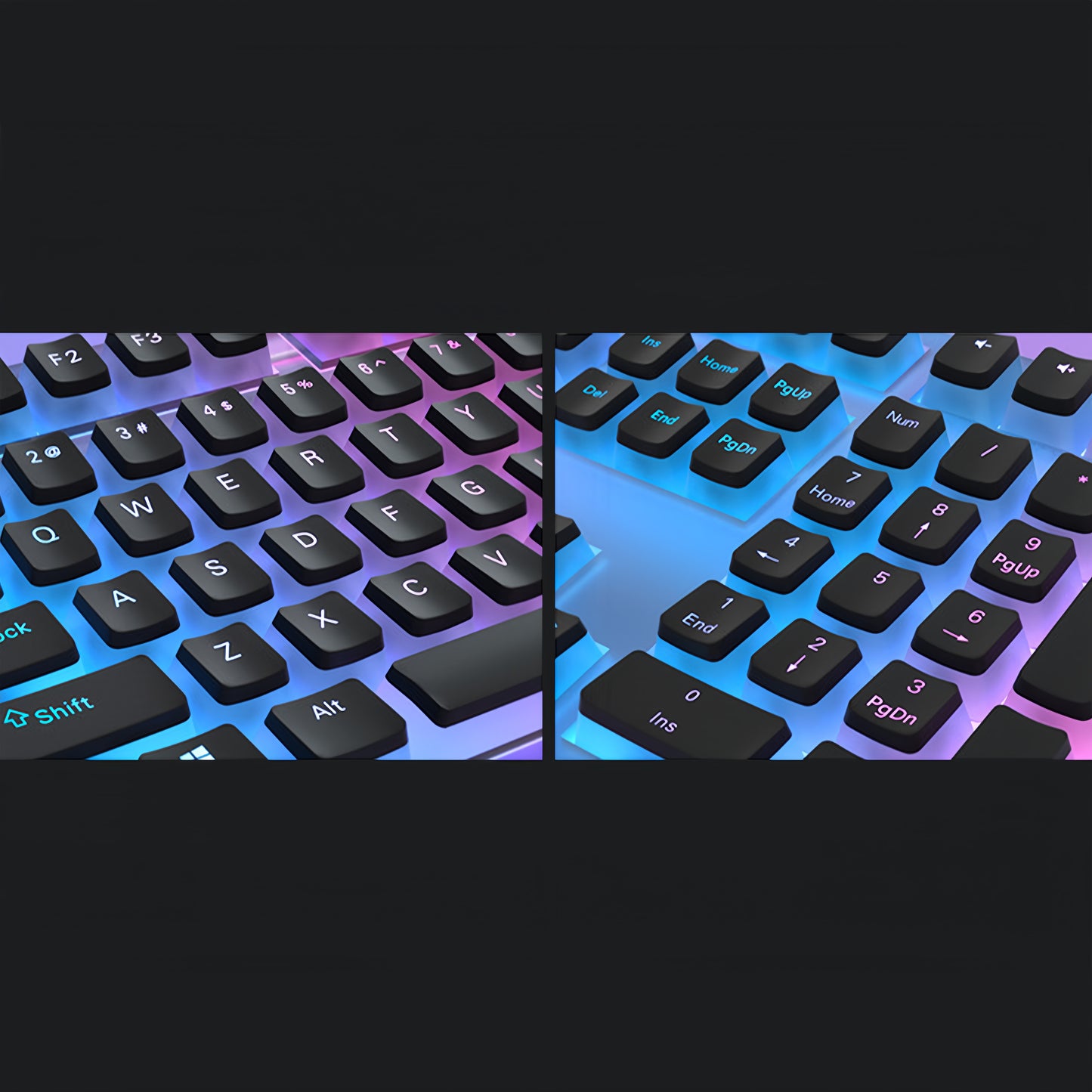 OEM PBT+PC Dye-Sub Keycap PBT Keycap Set - Elegant Black