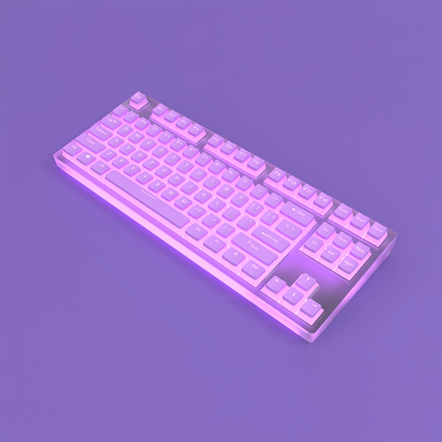 OEM PBT+PC Dye-Sub Keycap PBT Keycap Set - violet