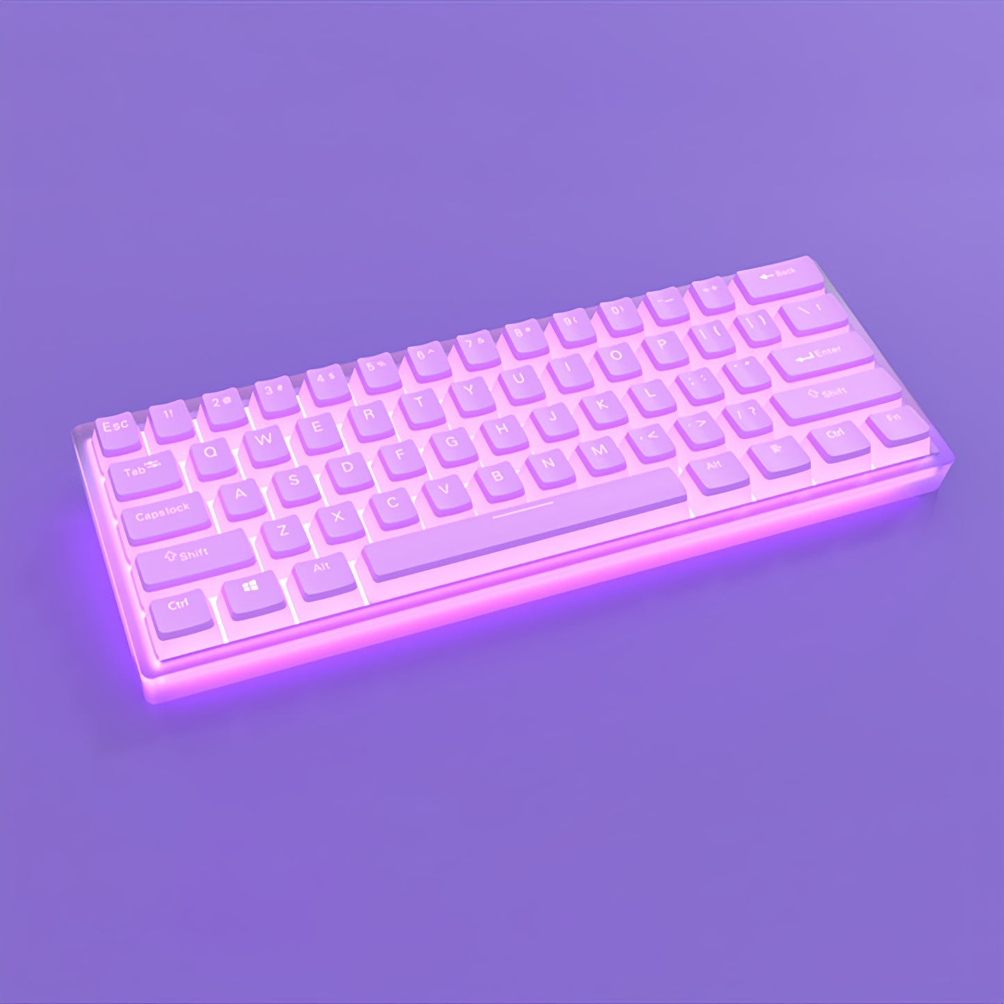 OEM PBT+PC Dye-Sub Keycap PBT Keycap Set - violet