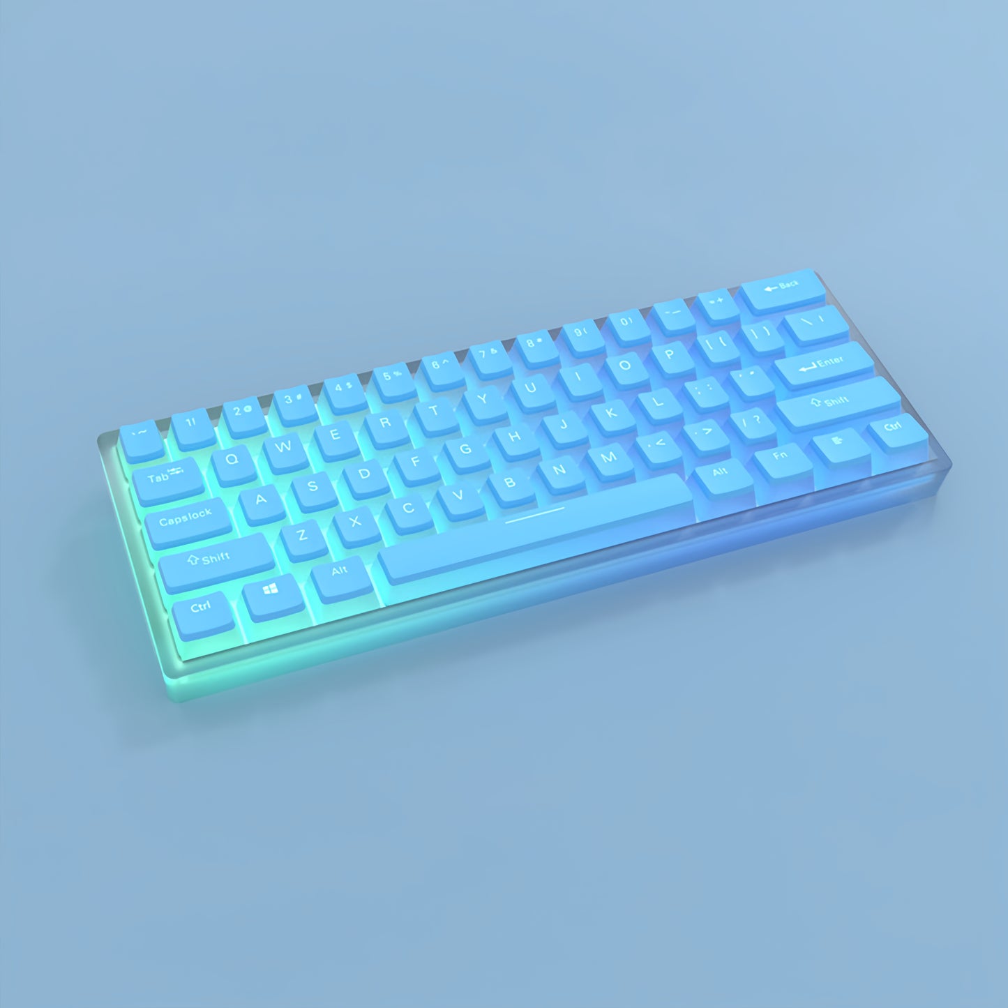 OEM PBT+PC Dye-Sub Keycap PBT Keycap Set - Noble Blue