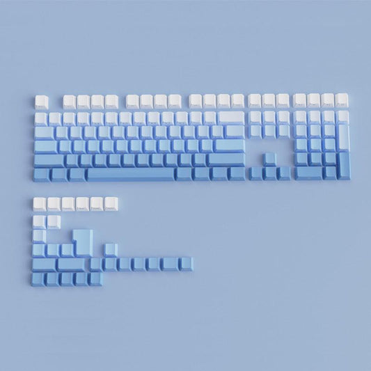 Cherry Double-Shot PBT Keycap Set - Blue Gradient - KeyCapUS