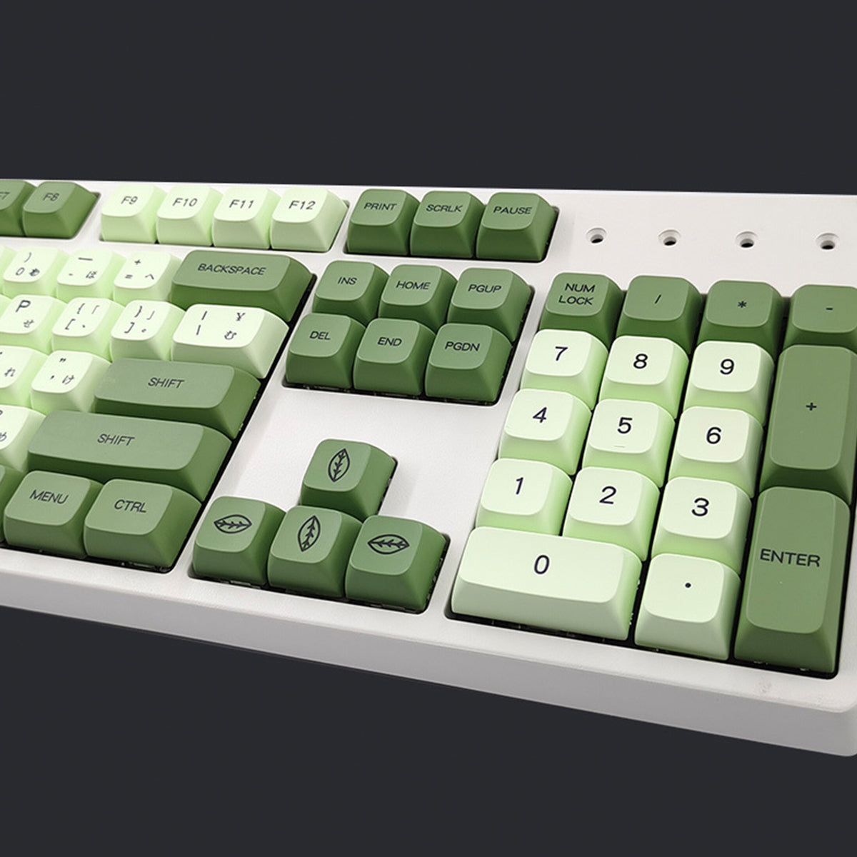XDA PBT Dye-Sub Keycap Set - Matcha Green - KeyCapUS